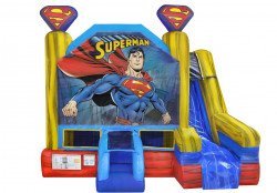 Super man bounce house combo