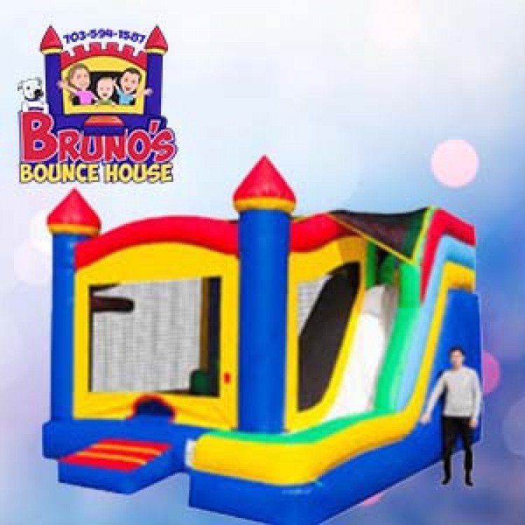 Princess Castle Single Slide Combo - Bruno's Bounce House in