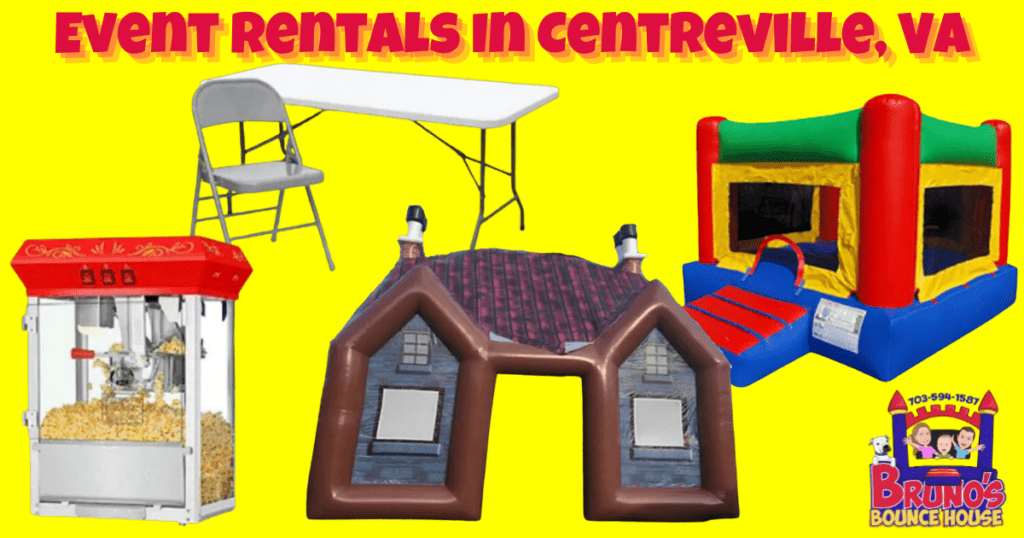 Event Rentals In Centreville, VA - Bruno's Bounce House