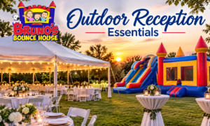 Blog 55 Outdoor Reception Essentials in Bristow, VA. - Bruno's Bounce House