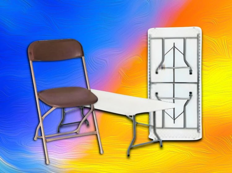 Table and chair rentals for a corporate event in Manassas, VA